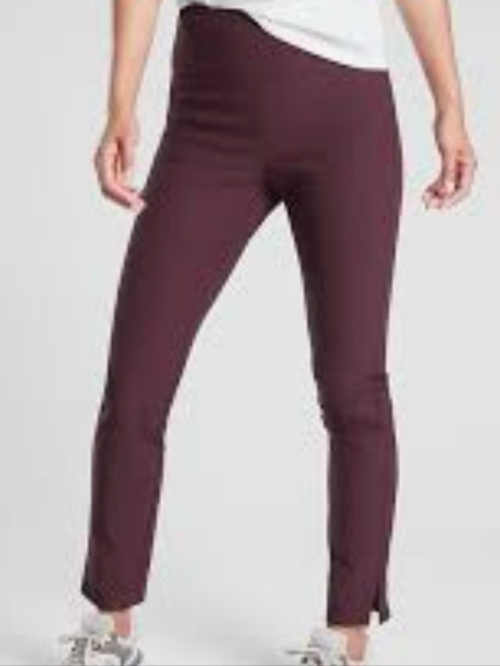 Athleta Antique Burgundy Wander Slim Ankle Pants Size 4